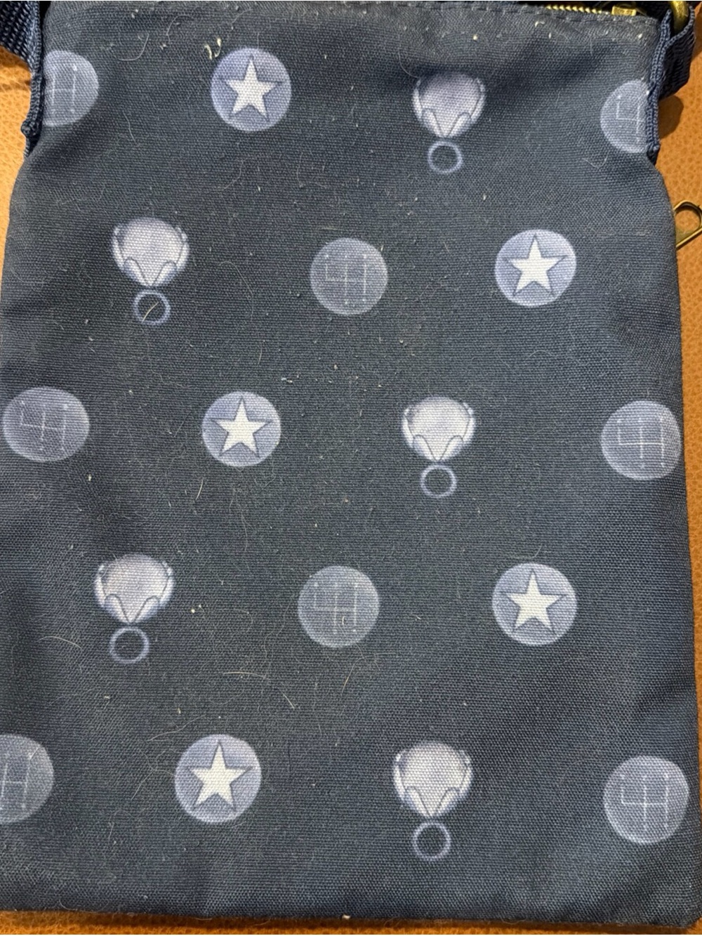 Loungefly Navy Coraline Crossbody with Blue Hair Artwork - Picture 5 of 9